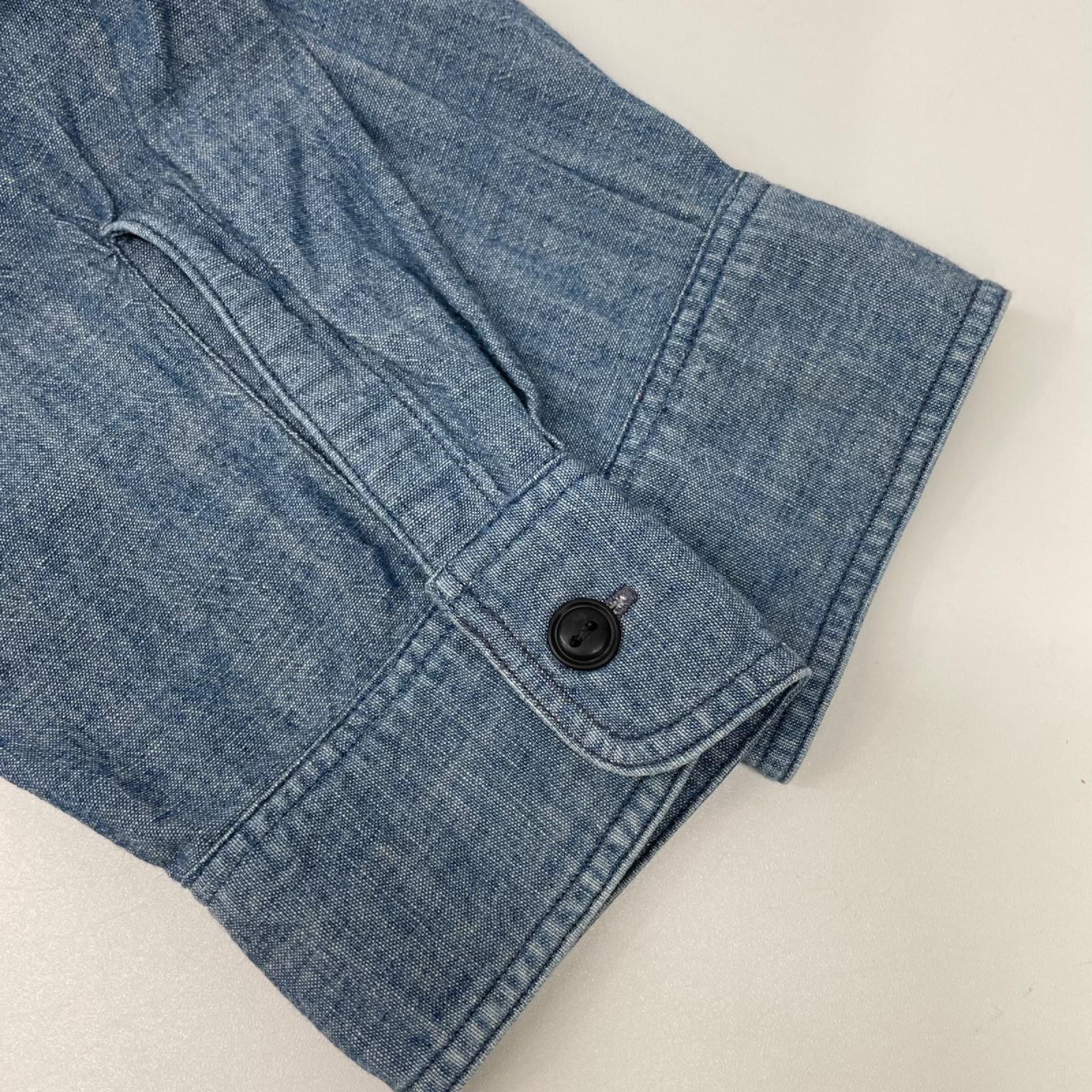 RRL ダブルアールエル インディゴ シャンブレーワークシャツ トップス