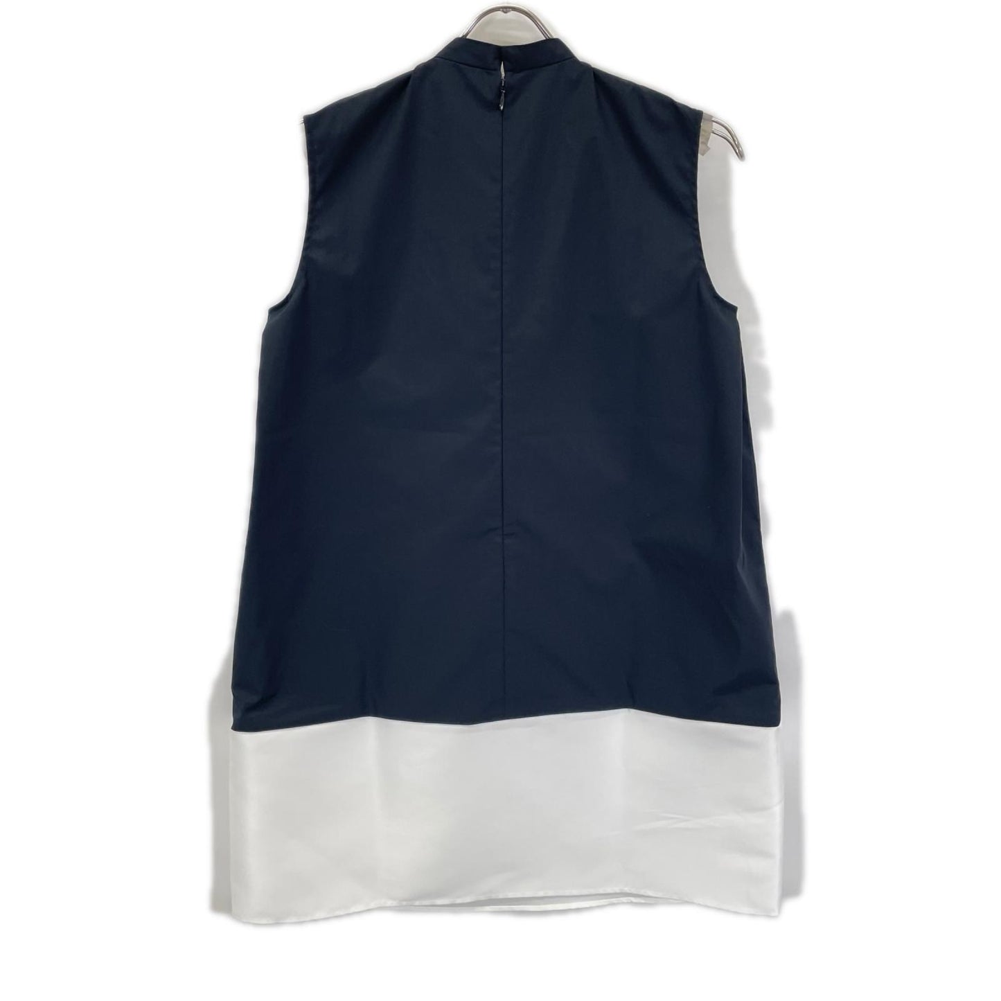 YOKOCHAN ヨーコチャン 26年製 ブラック ボトルネックロングリボンコットンドレス ワンピース