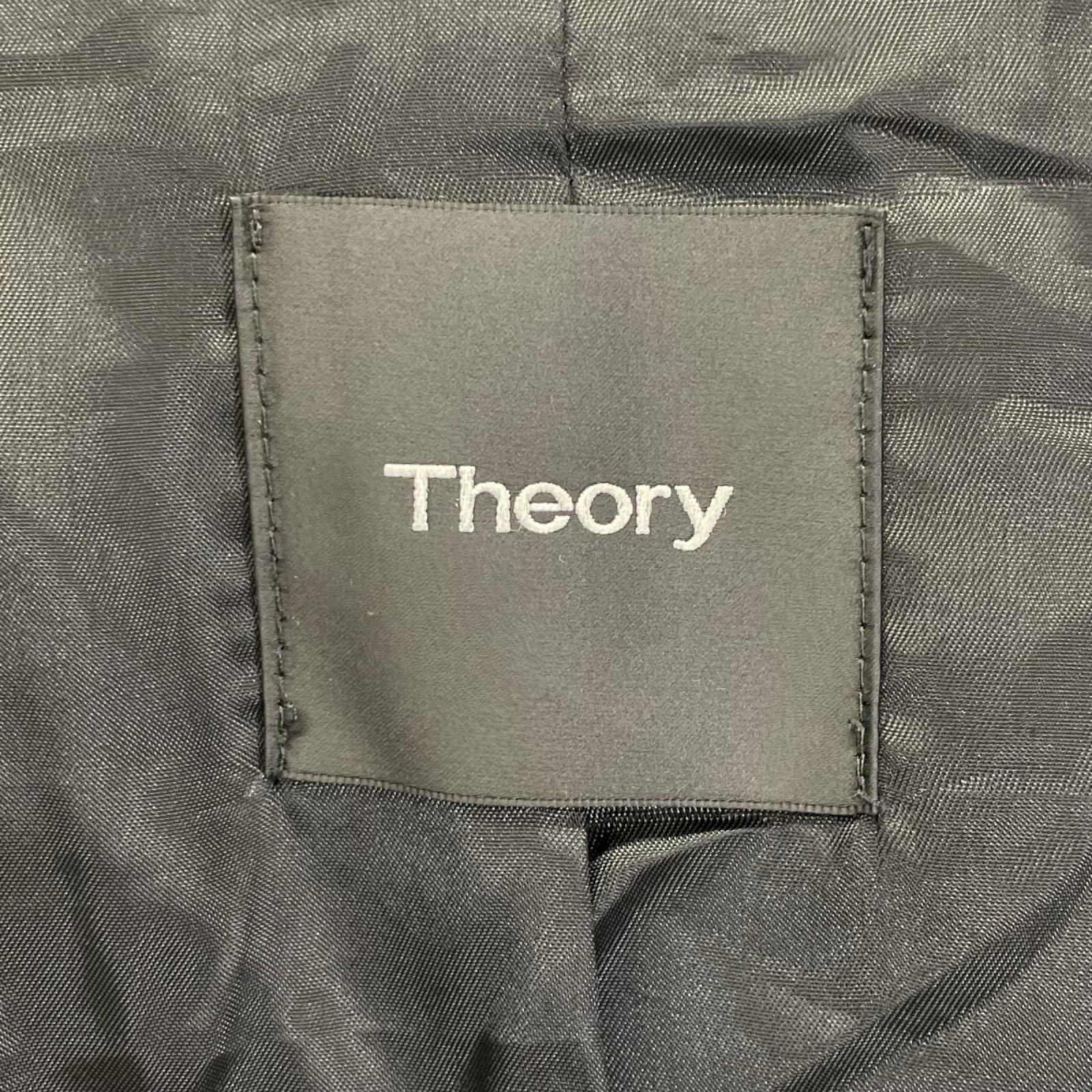 Theory セオリー 02-7305002 ブラック やぎ革 スエードジップアップジャケット ジャケット