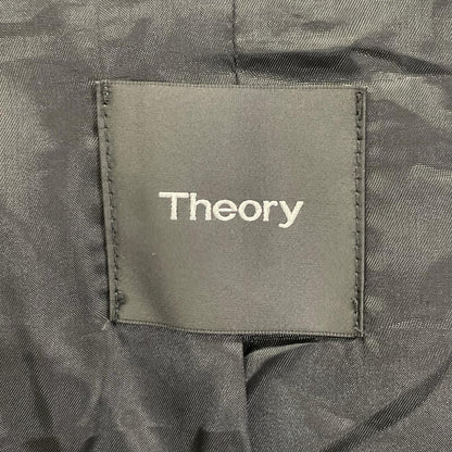 Theory セオリー 02-7305002 ブラック やぎ革 スエードジップアップジャケット ジャケット