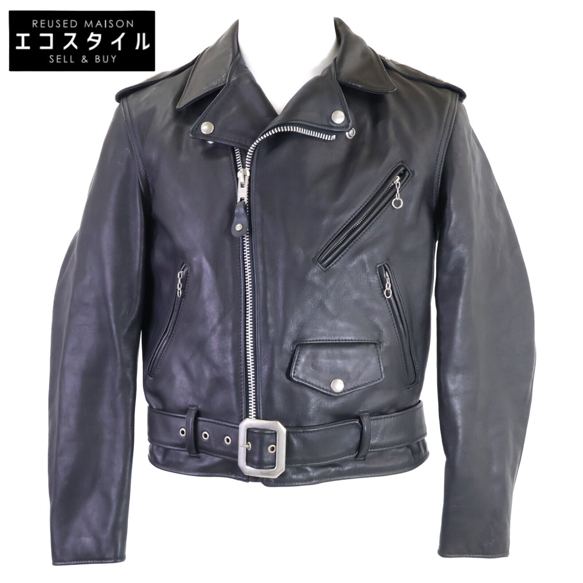 schott ショット 中田商店別 613NS サボテンタグ復刻 ステアハイド ワンスター ダブルライダースジャケット ジャケット