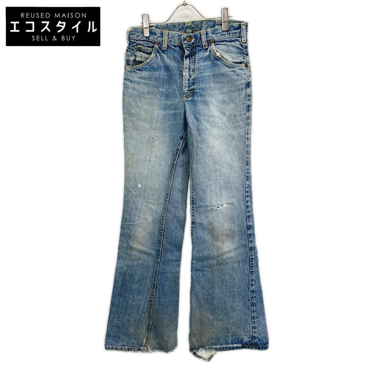 Lee リー 70~80's インディゴ 42TALONジッパー フレアデニムパンツ ボトムス