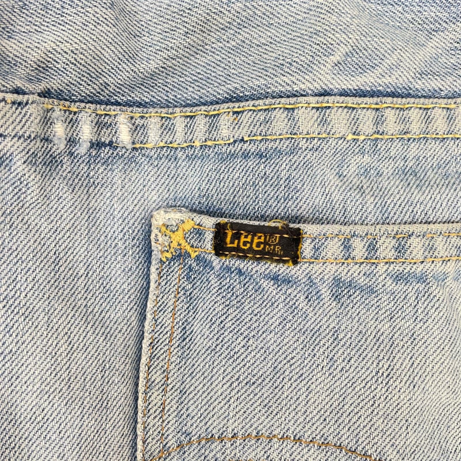 Lee リー 70~80's インディゴ 42TALONジッパー フレアデニムパンツ ボトムス