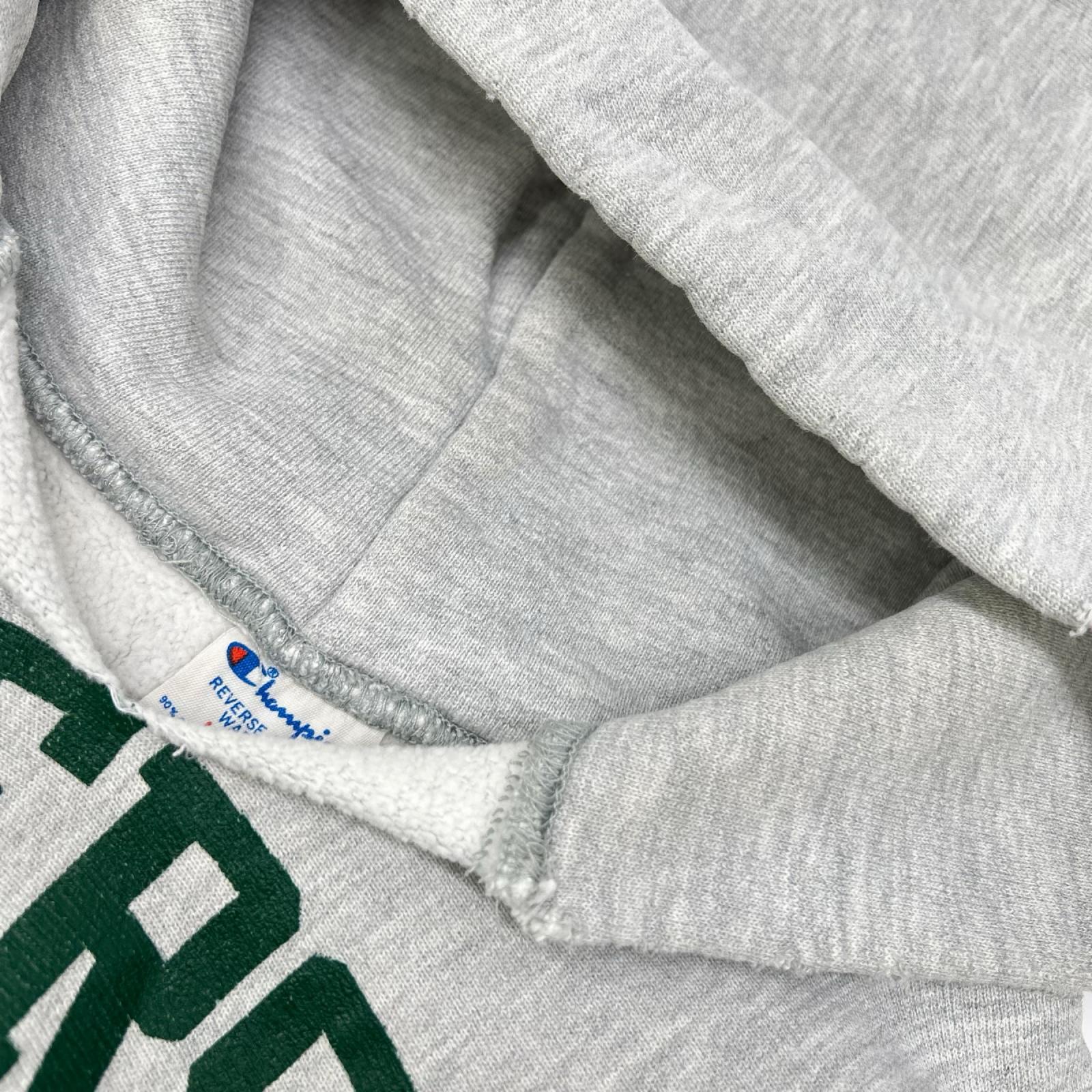 Champion チャンピオン 80's USA製 NORYH DAKOTA 三段プリント リバースウィーブスウェットパーカー トップス