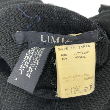 LIMI feu リミフゥ ブラック ハイネック サイドボタンダウンデザイン ニットトップス トップス