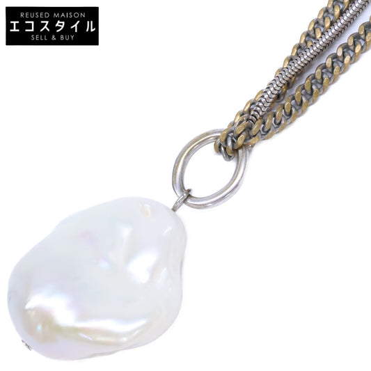 Lautashi ラウタシー la_1005-22 バロックパール ロングチェーン ネックレス