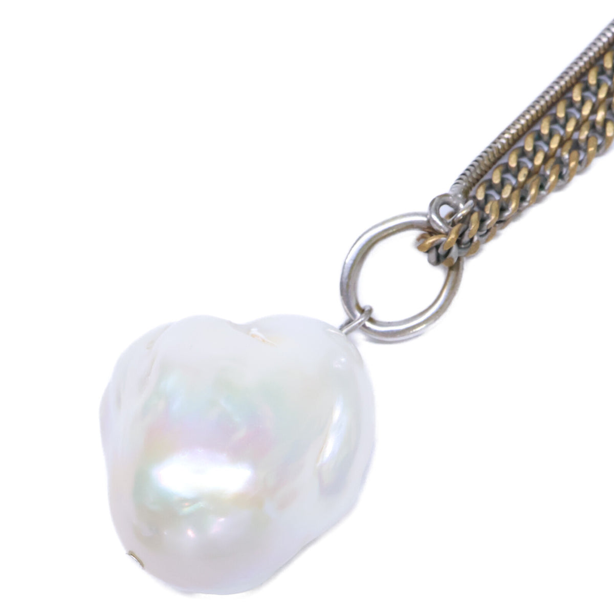 Lautashi ラウタシー la_1005-22 バロックパール ロングチェーン ネックレス