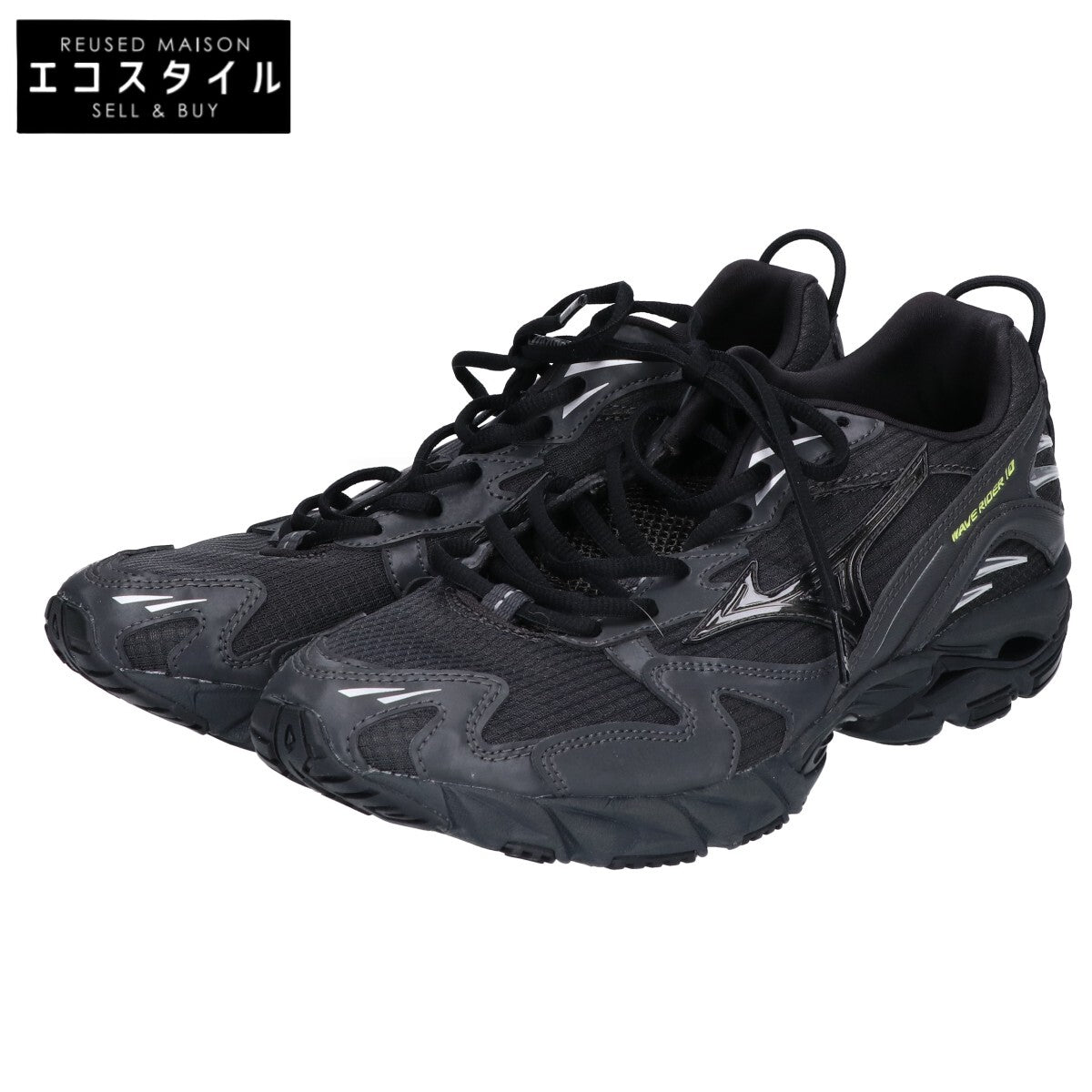 MIZUNO ミズノ x emmi 美品 D1GD252501 WAVE RIDER 10 スニーカー シューズ