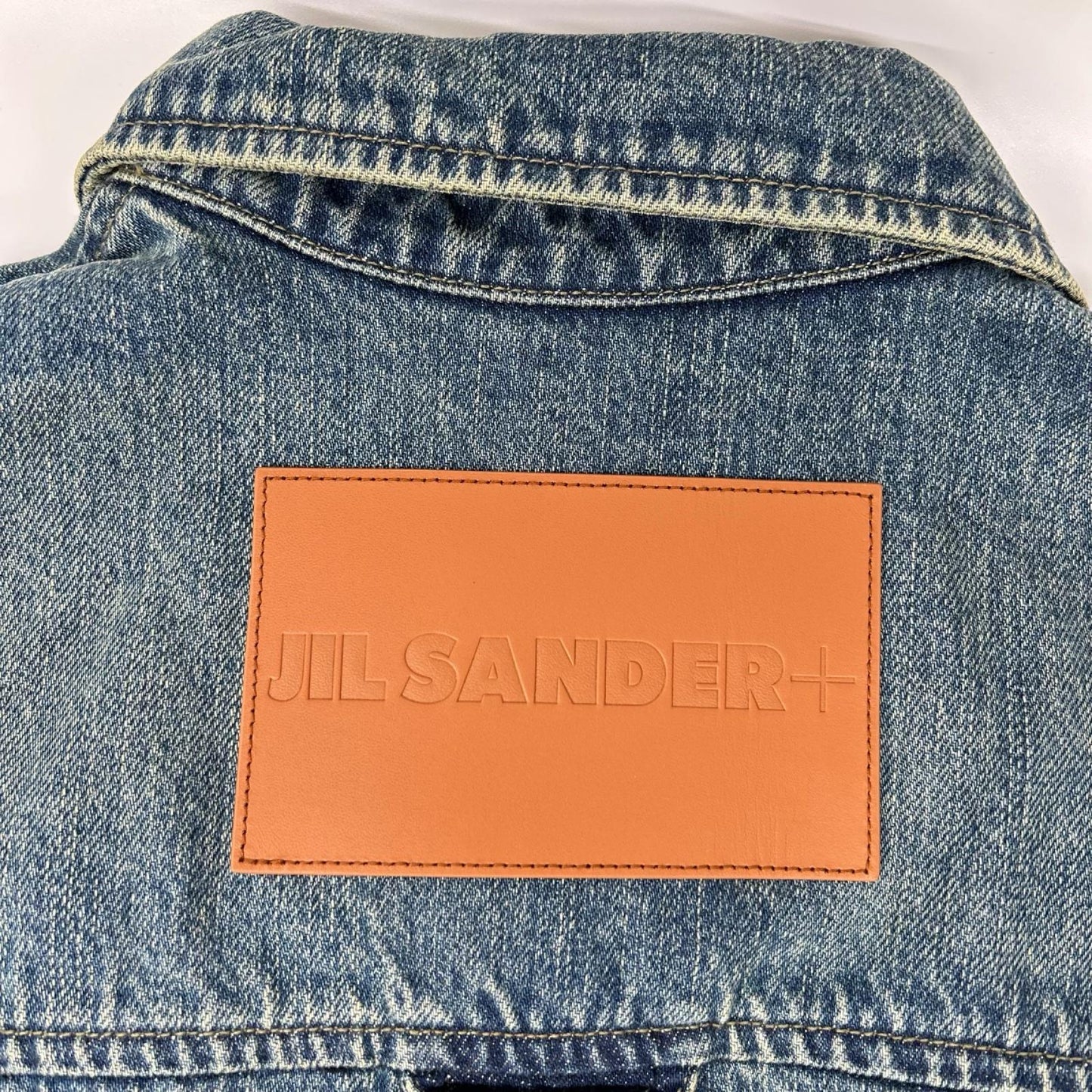 JIL SANDER+ ジルサンダープラス 25年製 J40DL0160 ロゴパッチ デニムオーバーシャツ/ジャケット ジャケット