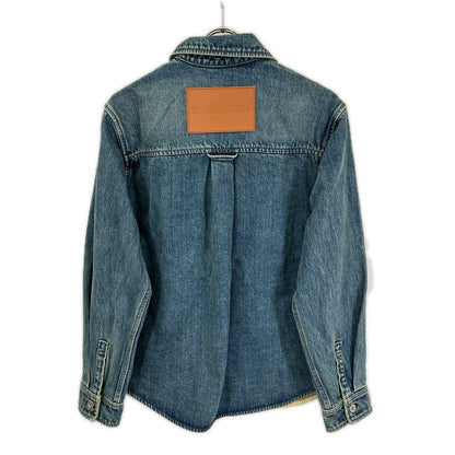 JIL SANDER+ ジルサンダープラス 25年製 J40DL0160 ロゴパッチ デニムオーバーシャツ/ジャケット ジャケット