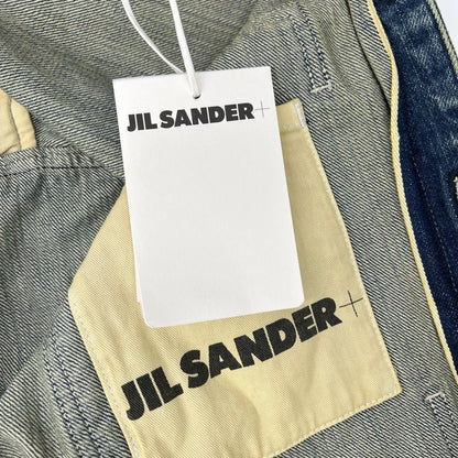 JIL SANDER+ ジルサンダープラス 25年製 J40DL0160 ロゴパッチ デニムオーバーシャツ/ジャケット ジャケット