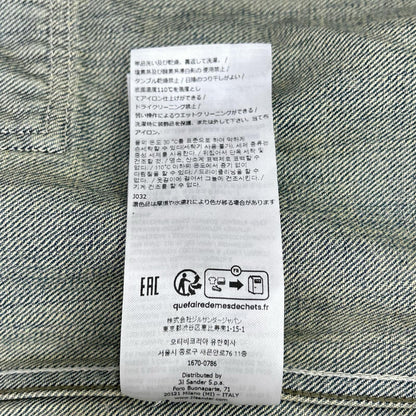 JIL SANDER+ ジルサンダープラス 25年製 J40DL0160 ロゴパッチ デニムオーバーシャツ/ジャケット ジャケット