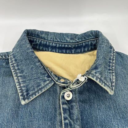 JIL SANDER+ ジルサンダープラス 25年製 J40DL0160 ロゴパッチ デニムオーバーシャツ/ジャケット ジャケット