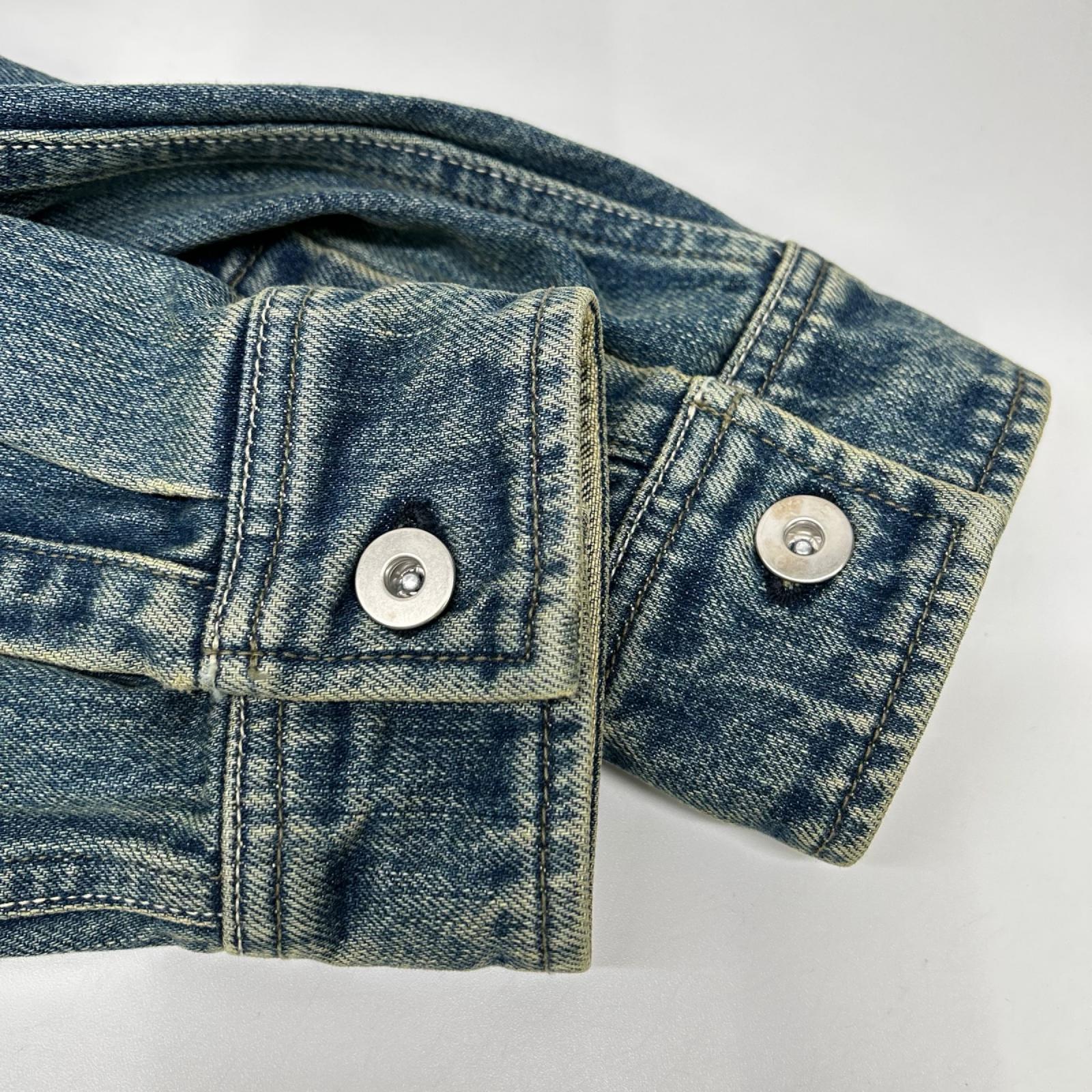 JIL SANDER+ ジルサンダープラス 25年製 J40DL0160 ロゴパッチ デニムオーバーシャツ/ジャケット ジャケット