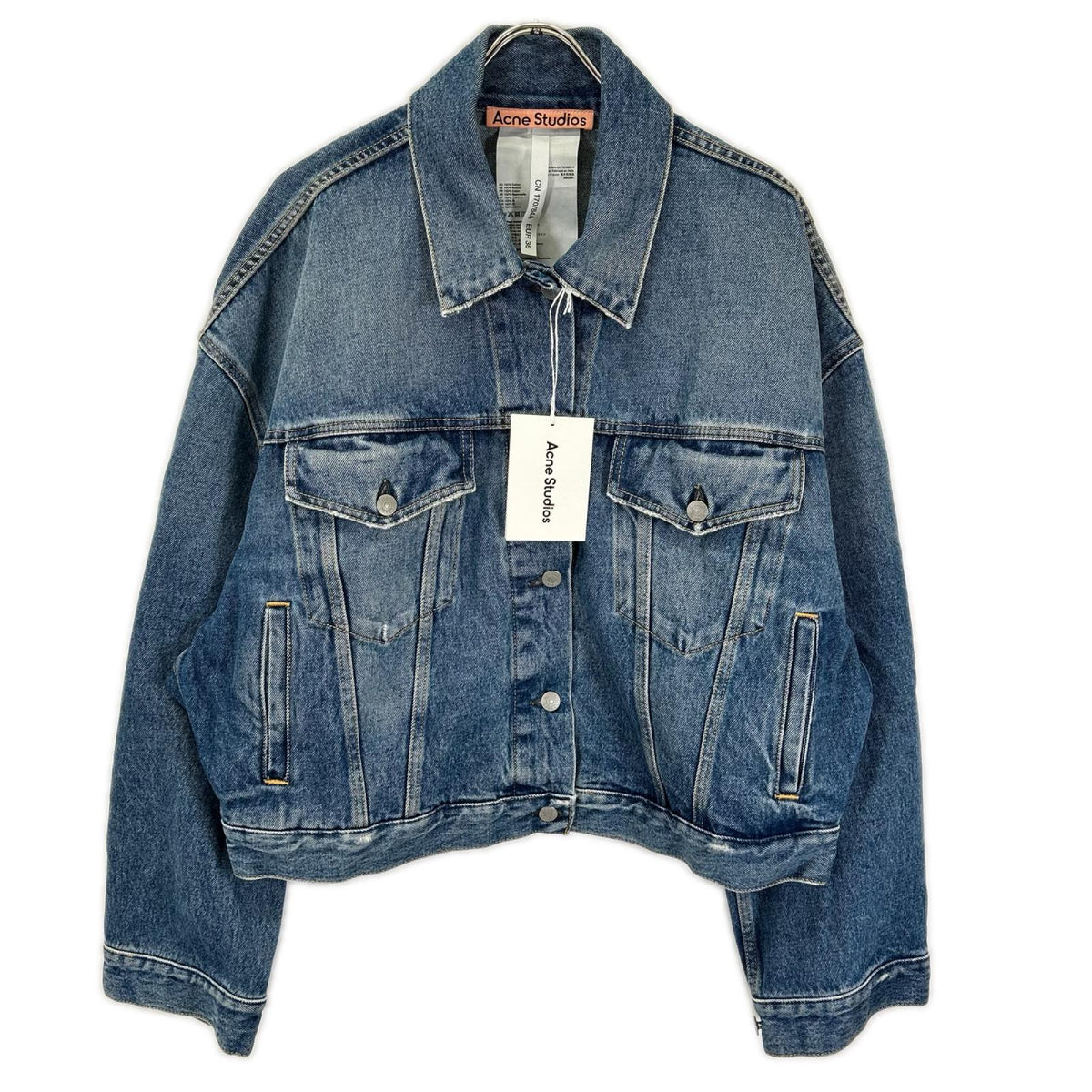 ACNE STUDIOS アクネ ストゥディオズ FN-WN-OUTW000514 リラックスクロップドフィット デニムジャケット ジャケット