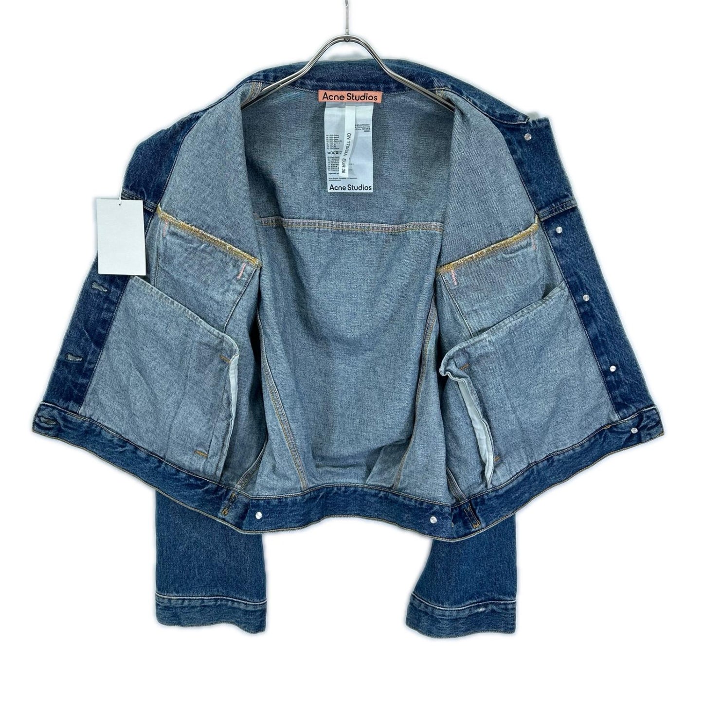 ACNE STUDIOS アクネ ストゥディオズ FN-WN-OUTW000514 リラックスクロップドフィット デニムジャケット ジャケット