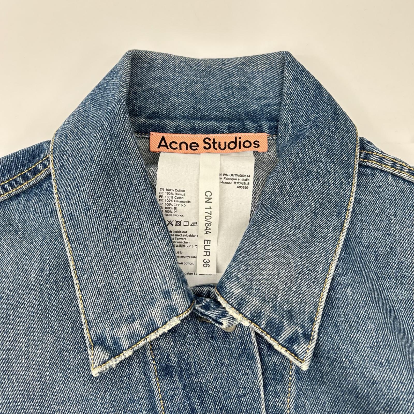 ACNE STUDIOS アクネ ストゥディオズ FN-WN-OUTW000514 リラックスクロップドフィット デニムジャケット ジャケット