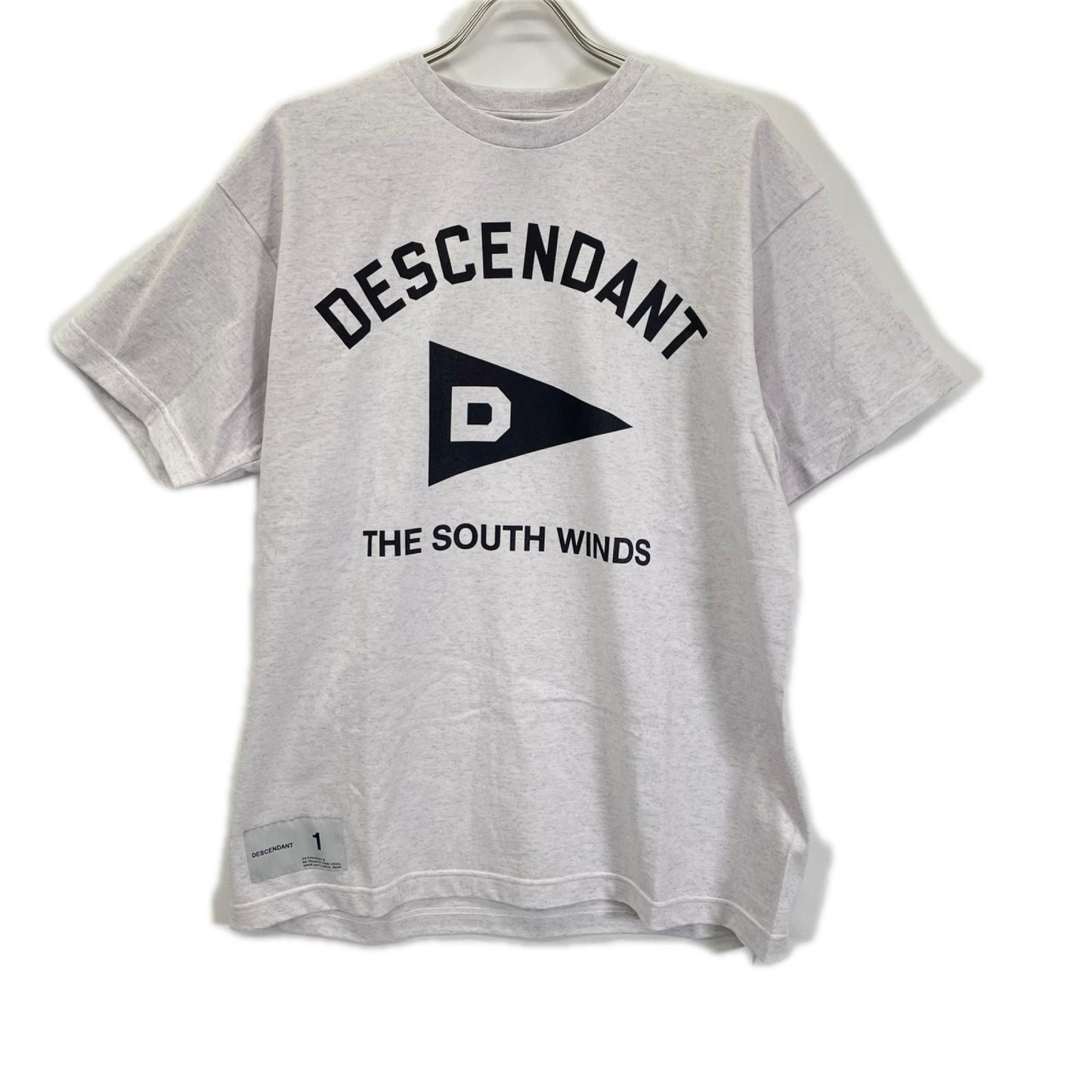DESCENDANT ディセンダント ライトグレー S WIND SS Tシャツ トップス