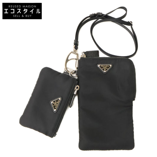 PRADA プラダ 【美品】2TT091 Re-Nylon リナイロン ネックストラップ付 フォンケース ポーチ