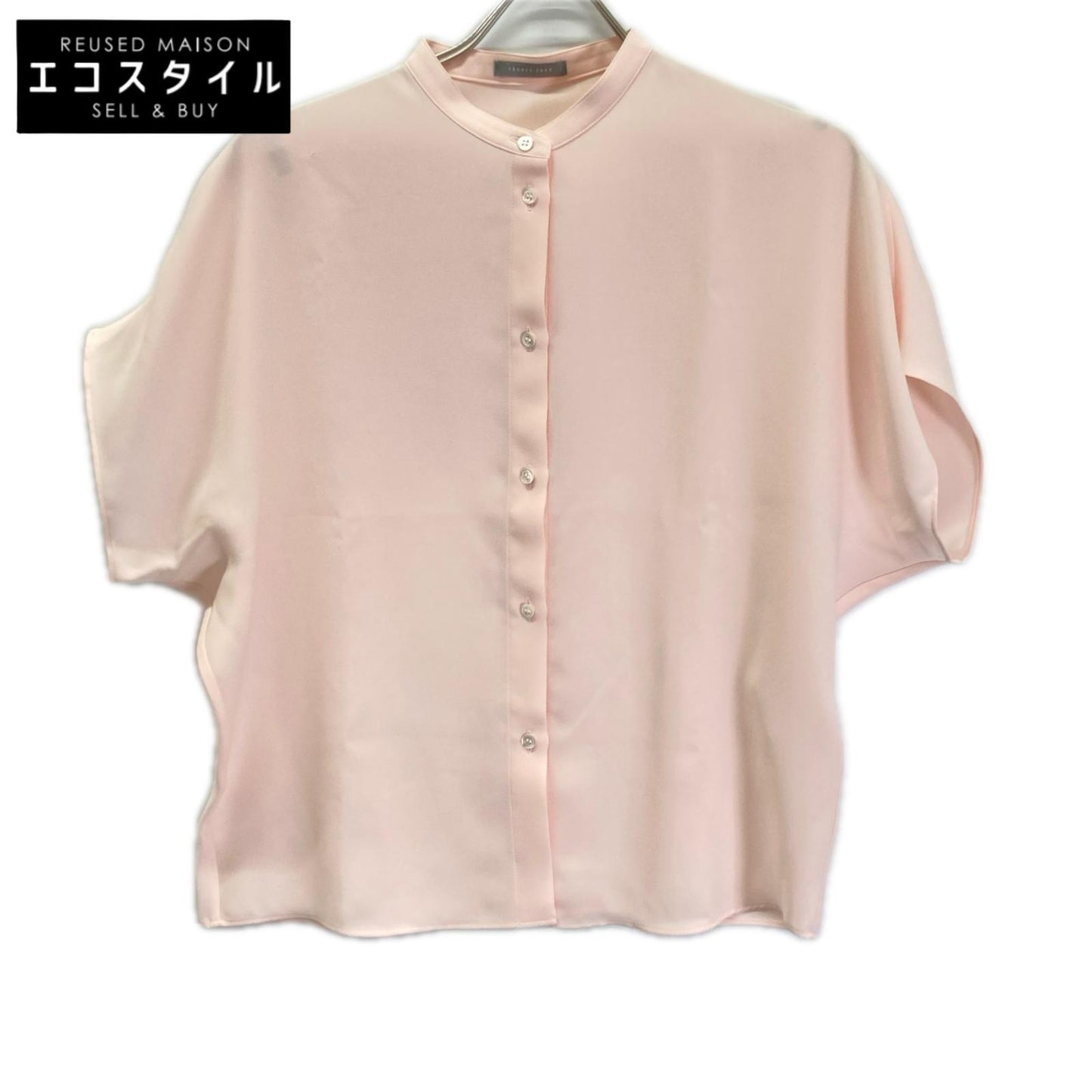 theory luxe セオリーリュクス 25SS ベビーピンク Amia Marvine ドルマンショートスリーブブラウス トップス