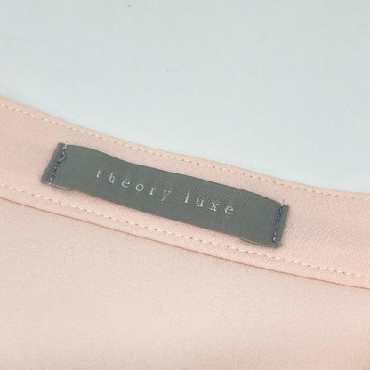 theory luxe セオリーリュクス 25SS ベビーピンク Amia Marvine ドルマンショートスリーブブラウス トップス