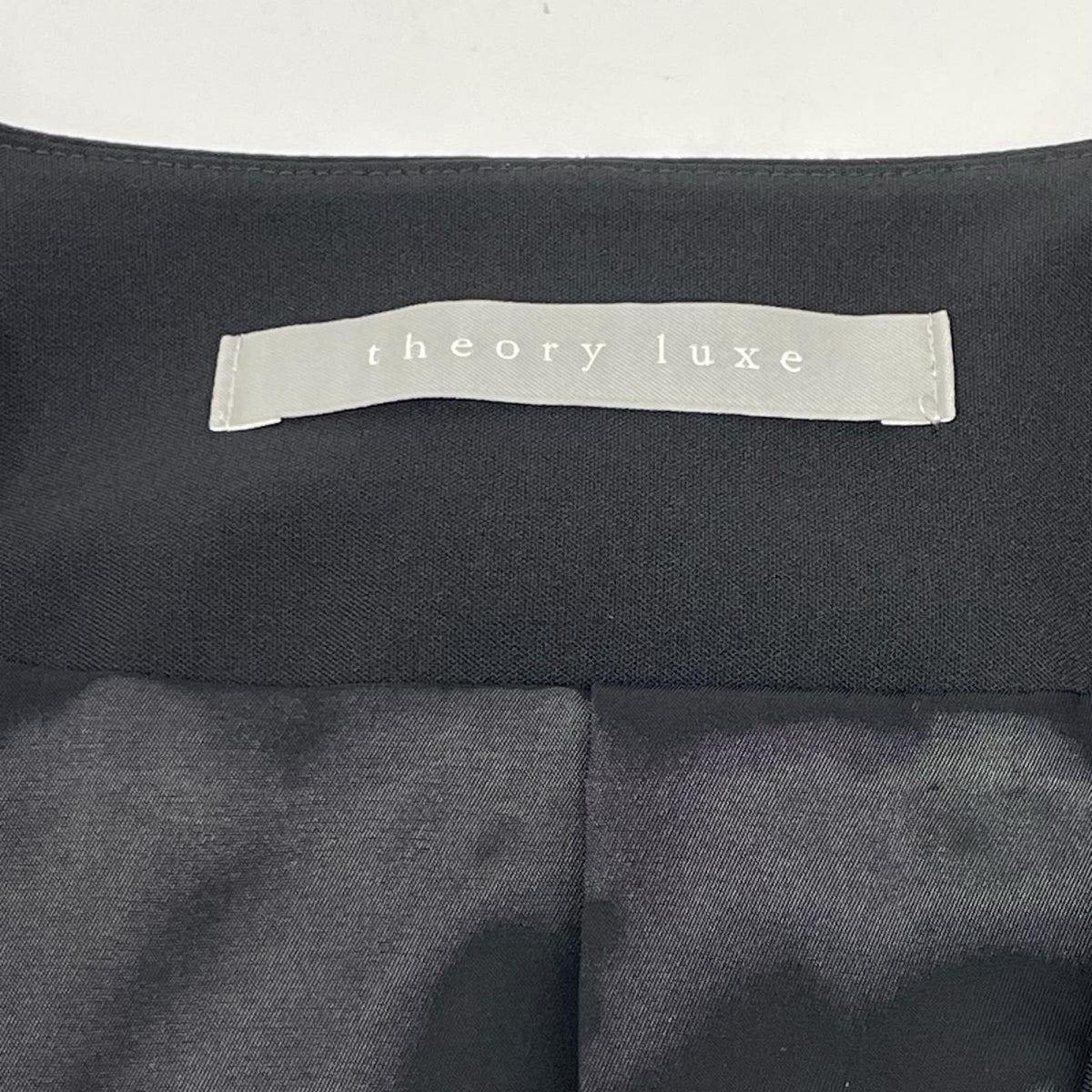 theory luxe セオリーリュクス 23SS ブラック SYCAMORE FLOREN ストレッチ ダブルブレスト ジレ ベスト
