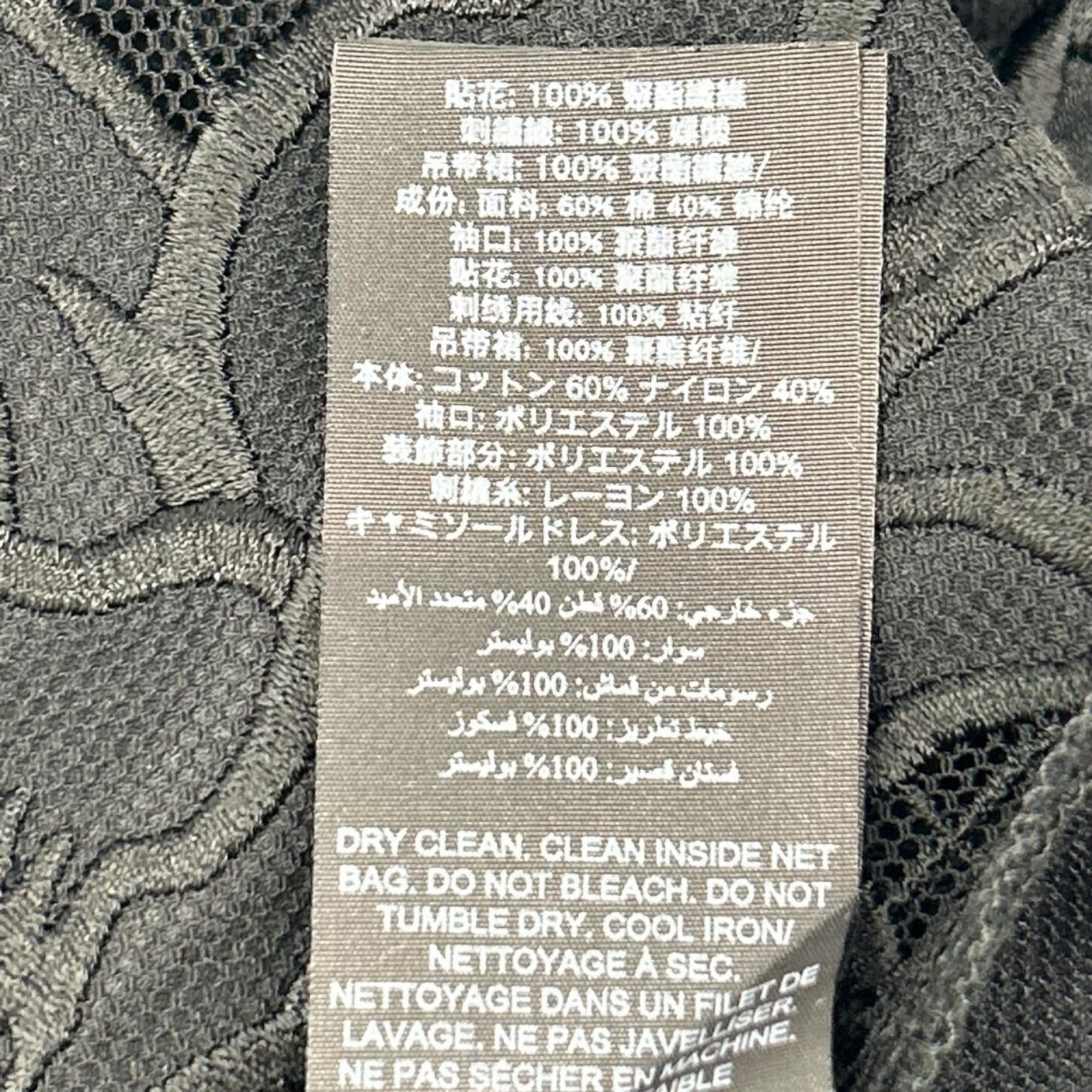 Tory Burch トリーバーチ ブラック ボタニカル柄 シアードレス ワンピース