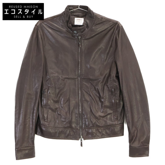EMMETI Emmeti Dark Brown Lambskin JURI Single Rider Jacket Jacket
