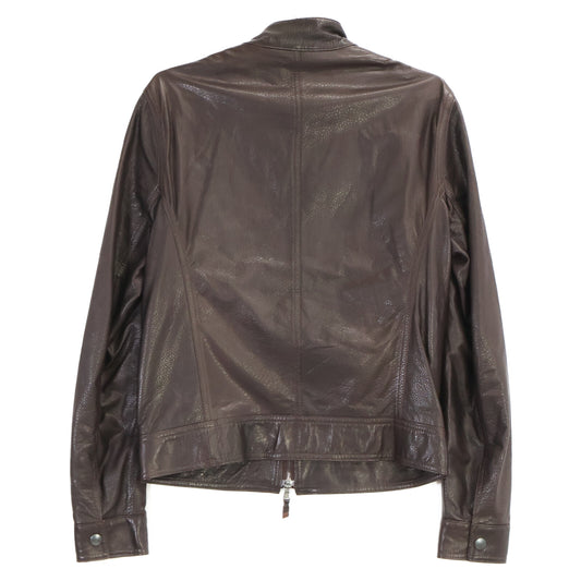 EMMETI Emmeti Dark Brown Lambskin JURI Single Rider Jacket Jacket