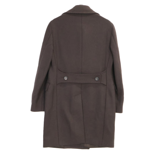 TAGLIATORE Tagliatore [Brilla exclusive] CFBLMOW-34BIC168 Brown Wool RICH Herringbone Double-breasted Long Coat Coat