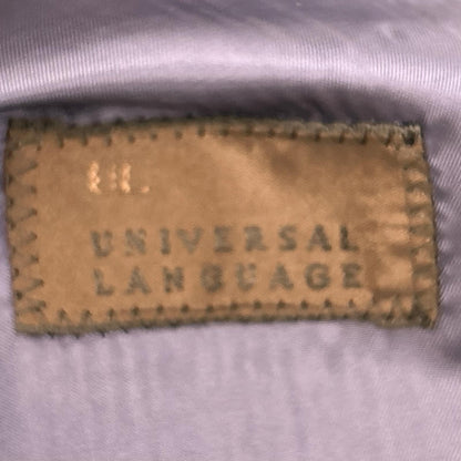 UNIVERSAL LANGUAGE ユニバーサルランゲージ T3AS08 ブルー ウール100 ストライプ2Pスーツセットアップ スーツ セットアップ