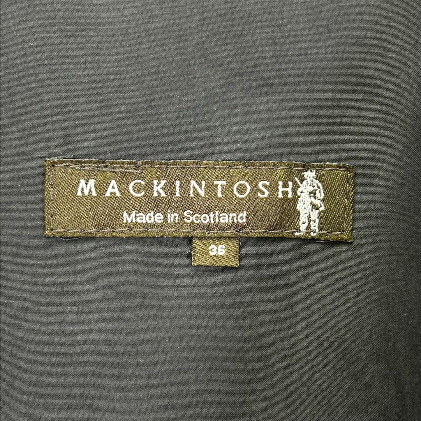 MACKINTOSH マッキントッシュ ID/IG/IP/IX ブラック ゴム引きステンカラーコート コート