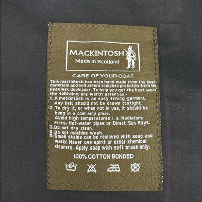 MACKINTOSH マッキントッシュ ID/IG/IP/IX ブラック ゴム引きステンカラーコート コート