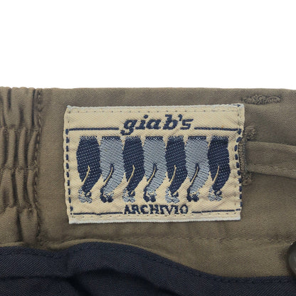 giab's ARCHIVIO ジャブスアルキヴィオ カーキ 16S MASACCIO/TYPE A A4BK7 マサッチョ テーパードパンツ ボトムス