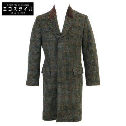 RRL ダブルアールエル 【美品/国内正規/23AW】782914168001 限定コレクション ベルベットカラー プラッド シェットランド ウール ツイル コート