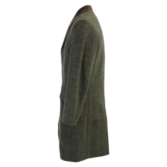 RRL ダブルアールエル 【美品/国内正規/23AW】782914168001 限定コレクション ベルベットカラー プラッド シェットランド ウール ツイル コート