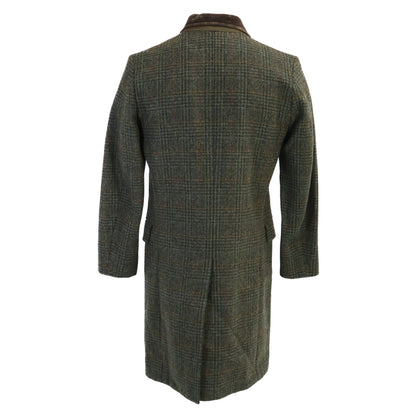 RRL ダブルアールエル 【美品/国内正規/23AW】782914168001 限定コレクション ベルベットカラー プラッド シェットランド ウール ツイル コート