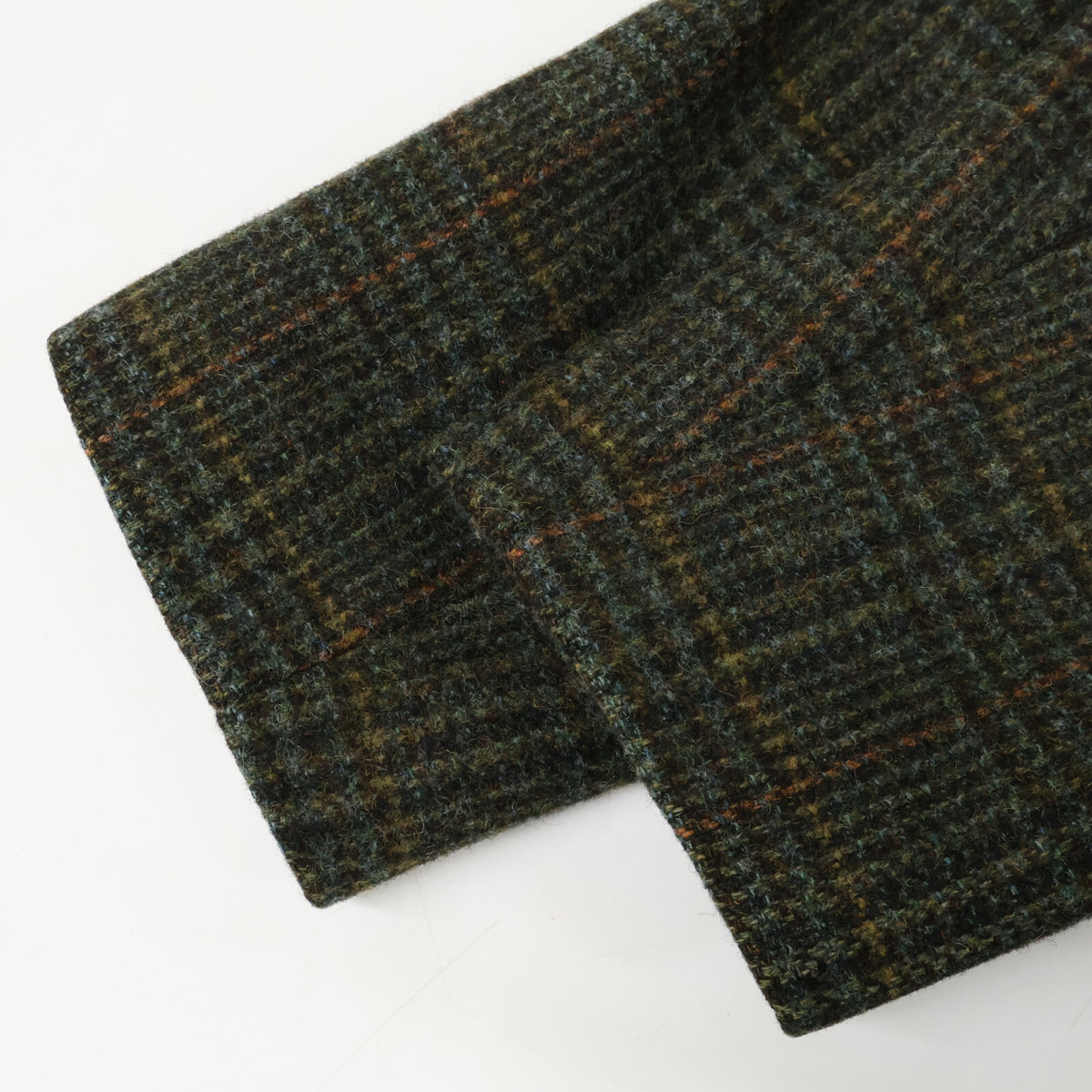 RRL ダブルアールエル 【美品/国内正規/23AW】782914168001 限定コレクション ベルベットカラー プラッド シェットランド ウール ツイル コート