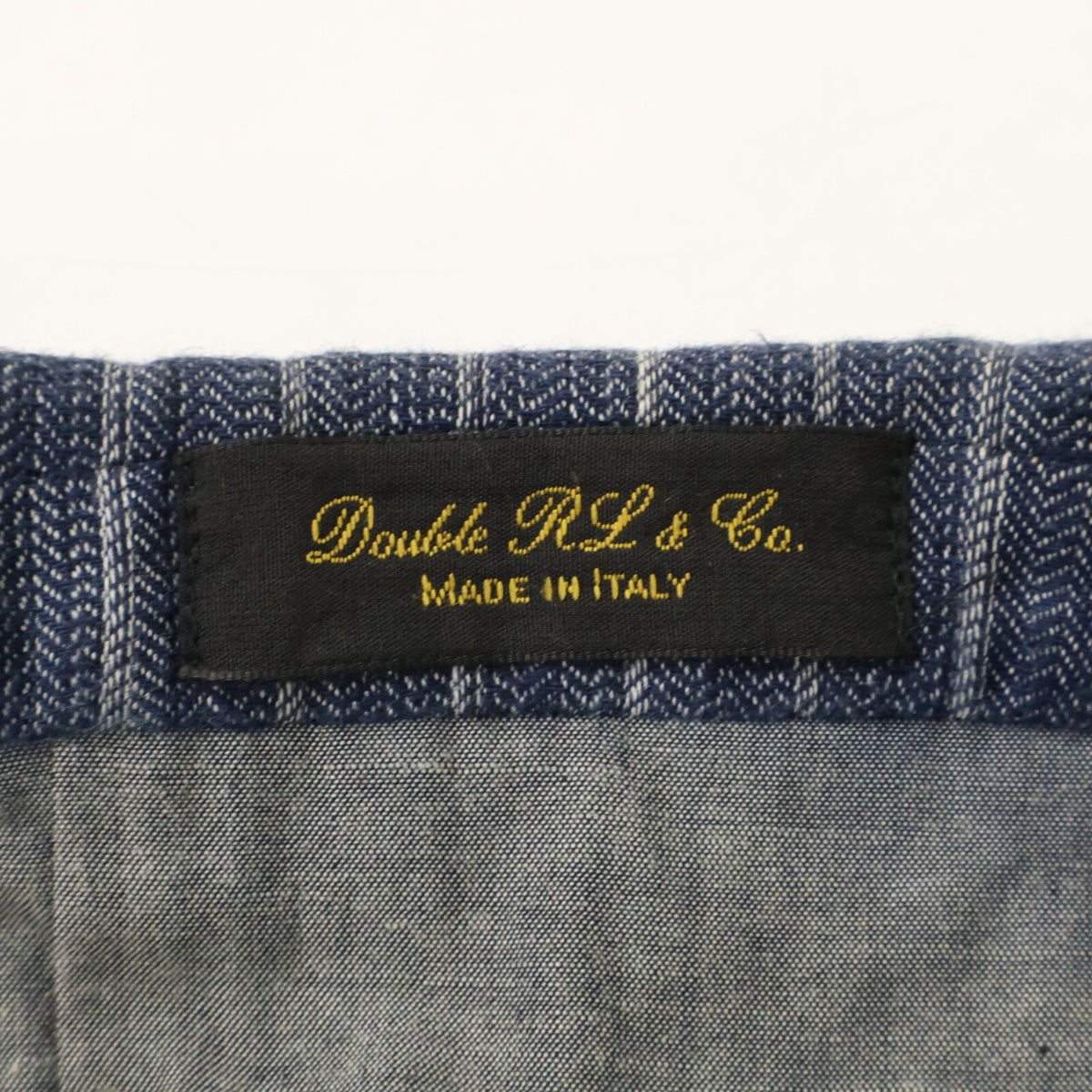 RRL RRL 782959825001 Made in Italy Indigo Cotton × Linen Center-vented Striped 3-button Tailored Jacket Jacket