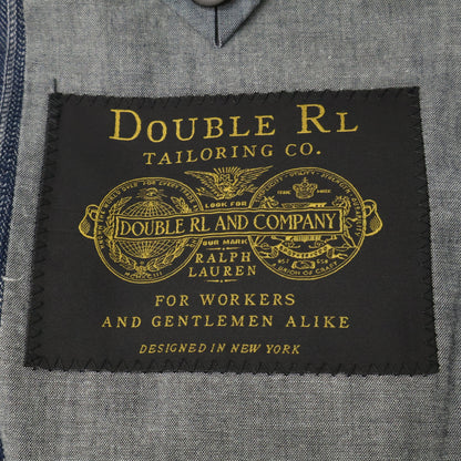 RRL RRL 782959825001 Made in Italy Indigo Cotton × Linen Center-vented Striped 3-button Tailored Jacket Jacket