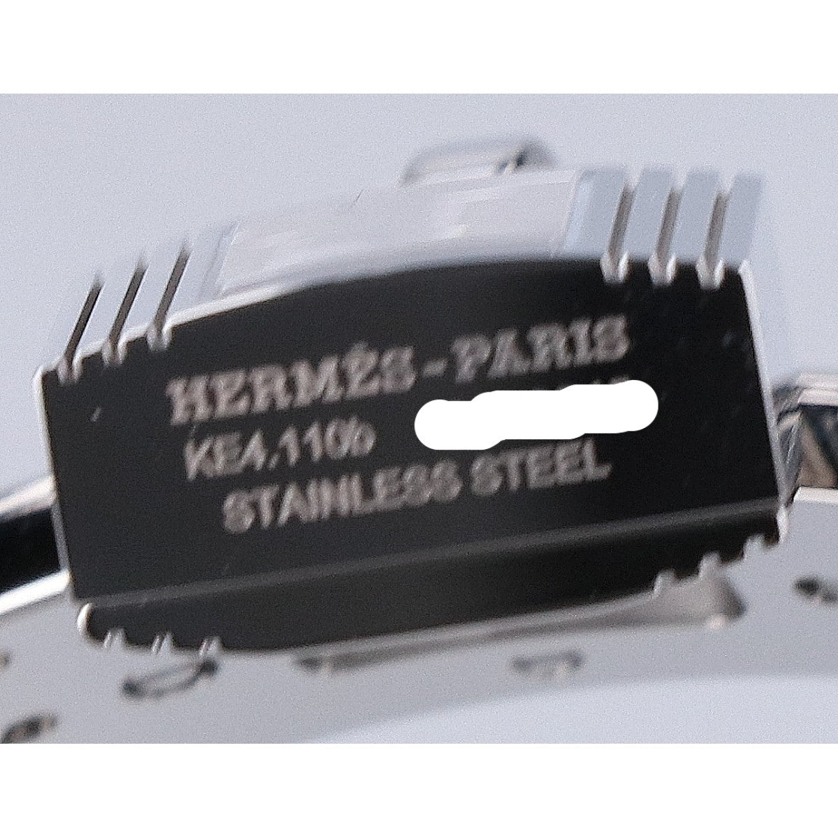 HERMES エルメス 新品同様 KE4.110b ケリーウォッチ スパークリングホワイトラッカー文字盤 SS クオーツ 腕時計