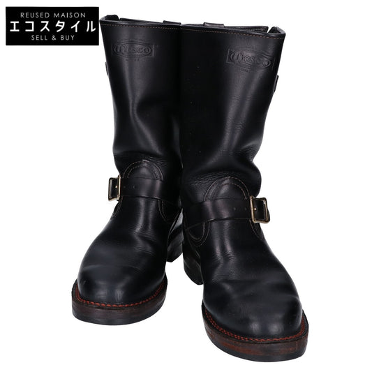 WESCO ウエスコ BT7700430 ブラック CUSTOM BOSS/カスタムボス ダブルストラップ オレンジステッチ ダブルレザーミッドソール シューズ