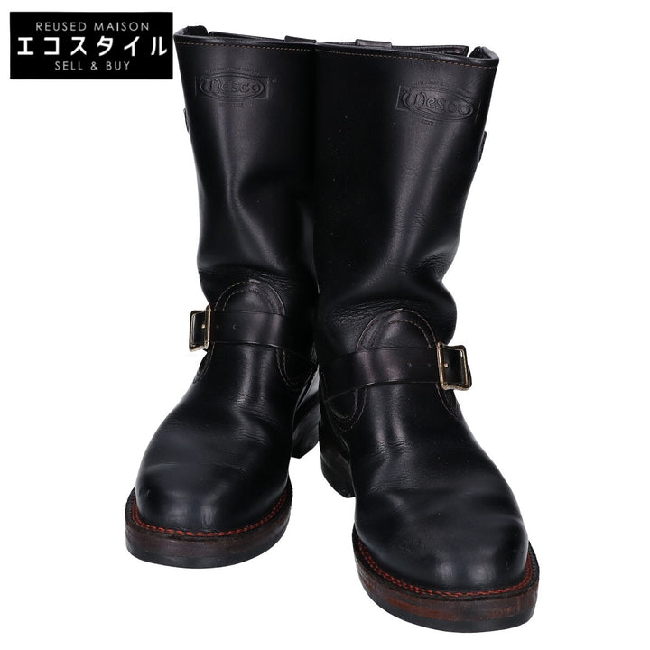 WESCO ウエスコ BT7700430 ブラック CUSTOM BOSS/カスタムボス ダブルストラップ オレンジステッチ ダブルレザーミッドソール シューズ