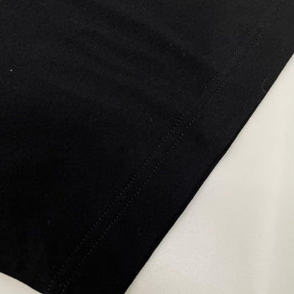 PRADA プラダ 26SS UJN661 SWMO ブラック トライアングルプレート ボックスシルエット Re-Nylon xジャージー Tシャツ トップス