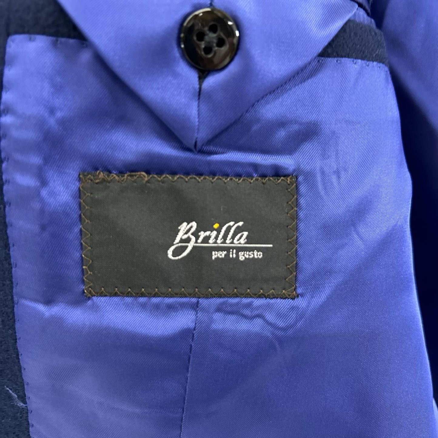 Brilla per il gusto ブリッラ ペル イル グスト 24-16-1113-015 ネイビー ロロ・ピアーナ生地 紺ブレ/2Bシングルテーラードジャケット ジャケット