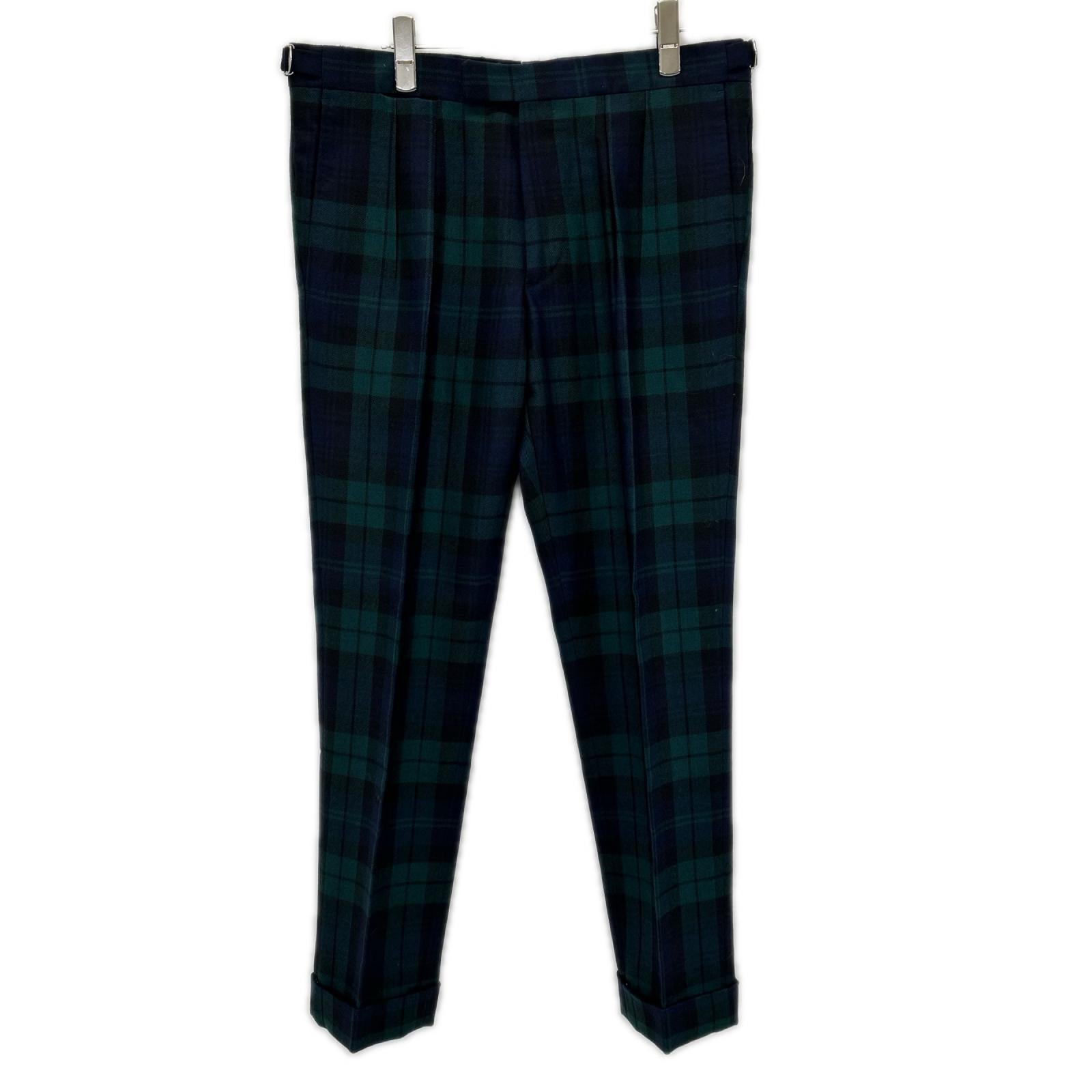 BERNARD ZINS ベルナールザンス 【BEAMS F 別注】21-23-0693-727 ブラックウォッチ BERNARD ZINS スラックスパンツ ボトムス