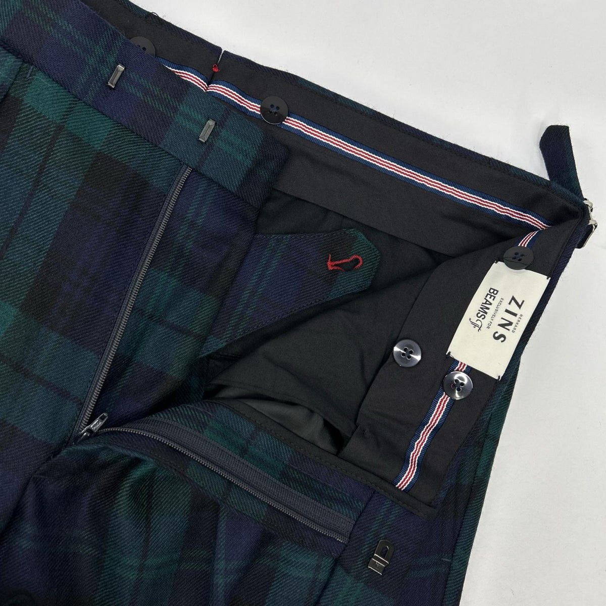 BERNARD ZINS ベルナールザンス 【BEAMS F 別注】21-23-0693-727 ブラックウォッチ BERNARD ZINS スラックスパンツ ボトムス