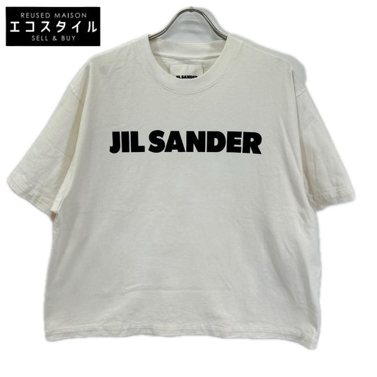 JILSANDER ジルサンダー JSPS707050 ホワイト ロゴプリント ショートスリーブTシャツ トップス