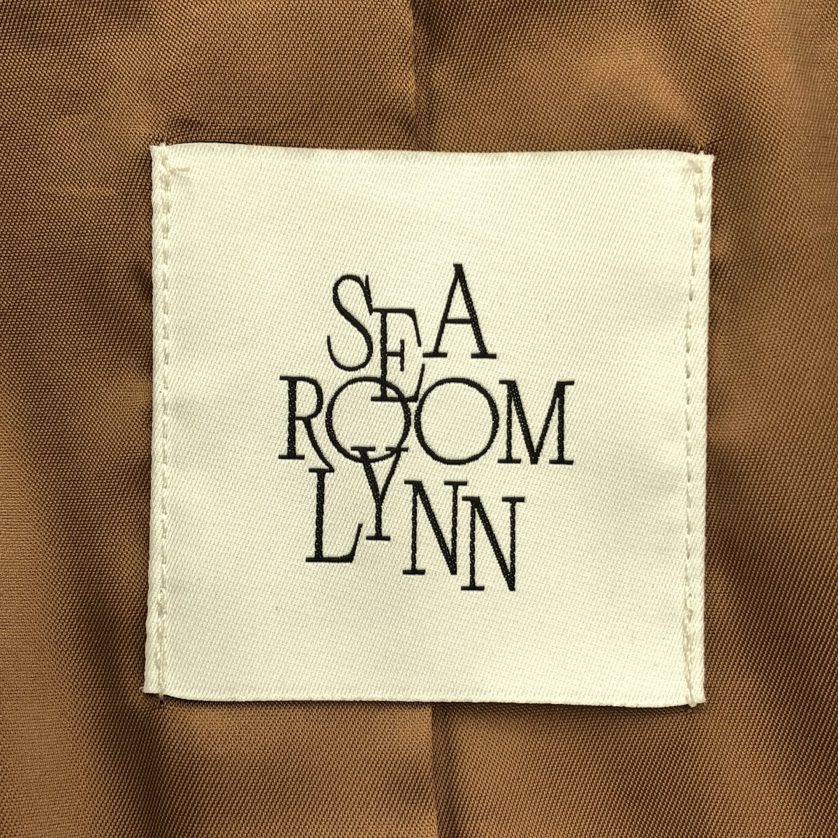 SEA ROOM LYNN シールームリン ベージュ Vintage wash ECOレザーライダース トップス