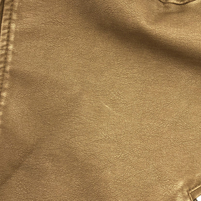 SEA ROOM LYNN シールームリン ベージュ Vintage wash ECOレザーライダース トップス